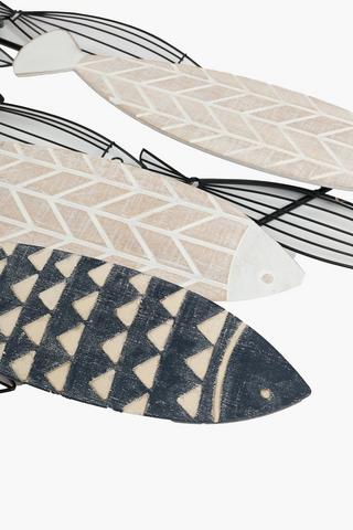 Dimensional Metal Coast Wall Art, 50x120cm - Onesize