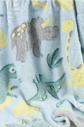 Glow Dino Boys Blanket