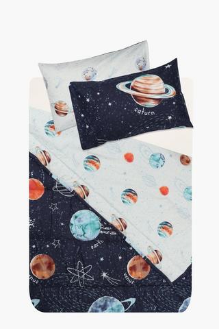 Soft Touch Glow Maclear Space Reversible Comforter Set