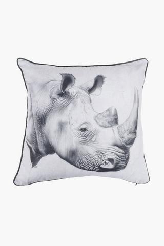 Printed Rhino Scatter Cushion 50X50Cm