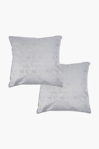 2 Pack Plain May Scatter Cushion, 60x60cm