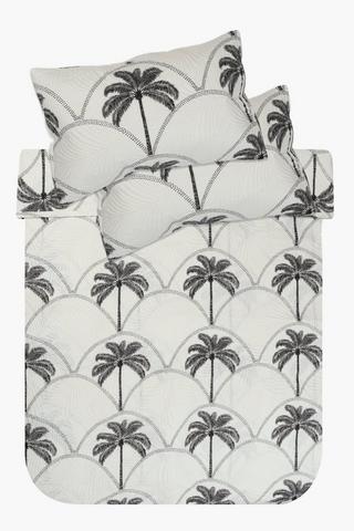 5 Piece Soft Touch Printed Palm Nongoma Quilt Set