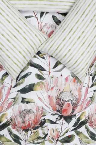 Polycotton Alicedale Protea Reversible Duvet Cover Set