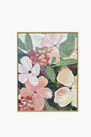 Hand Painted Flowers Canvas, 50x70cm - Onesize