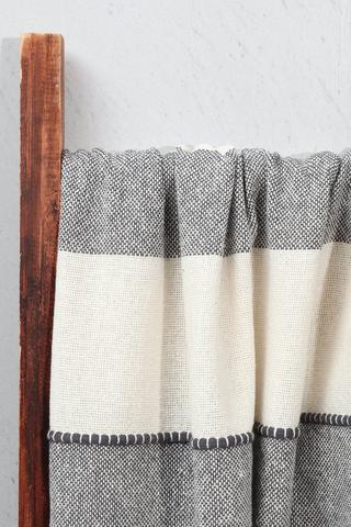 Polycotton Stripe Throw, 140x180cm