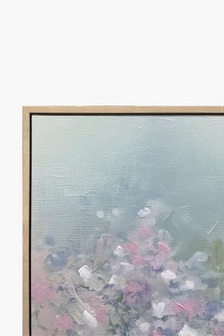 Hand Painted Cosmo Flowers Canvas, 70x170cm