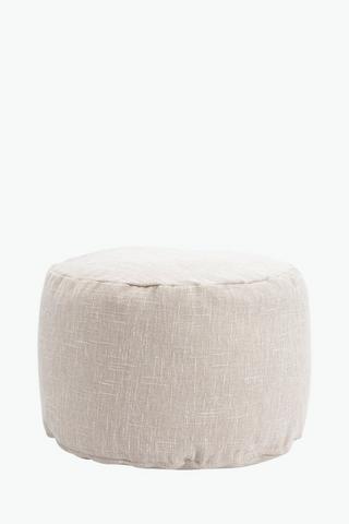 Textured Dani Pouffe, 30x50cm