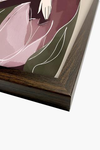 Framed Lady Figure Canvas, 30x40cm - Onesize