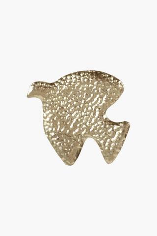 Dimensional Metal Bird Wall Art, 18x16cm