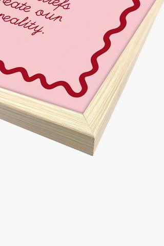 Framed Manifest Canvas, 40x60cm