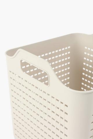 26l Plastic Checkered Tote Basket