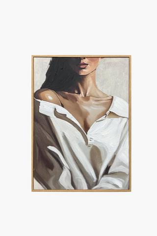 Hand Painted Lady Canvas, 50x70cm