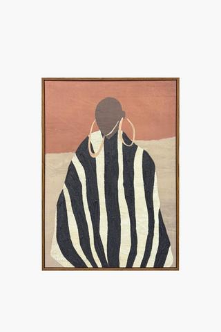 Rustic Lady Canvas, 50x70cm