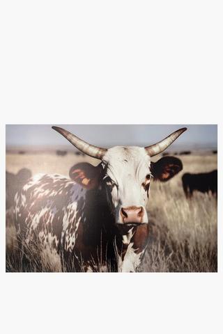 Printed Nguni Canvas, 70x100cm