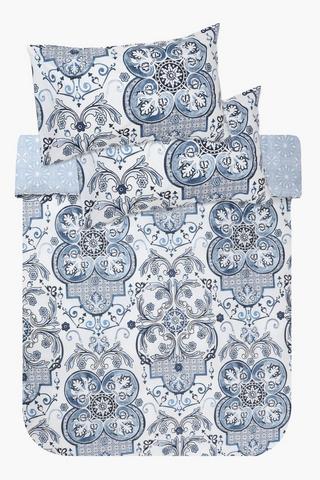 Polycotton Pomeroy Reversible Duvet Cover Set