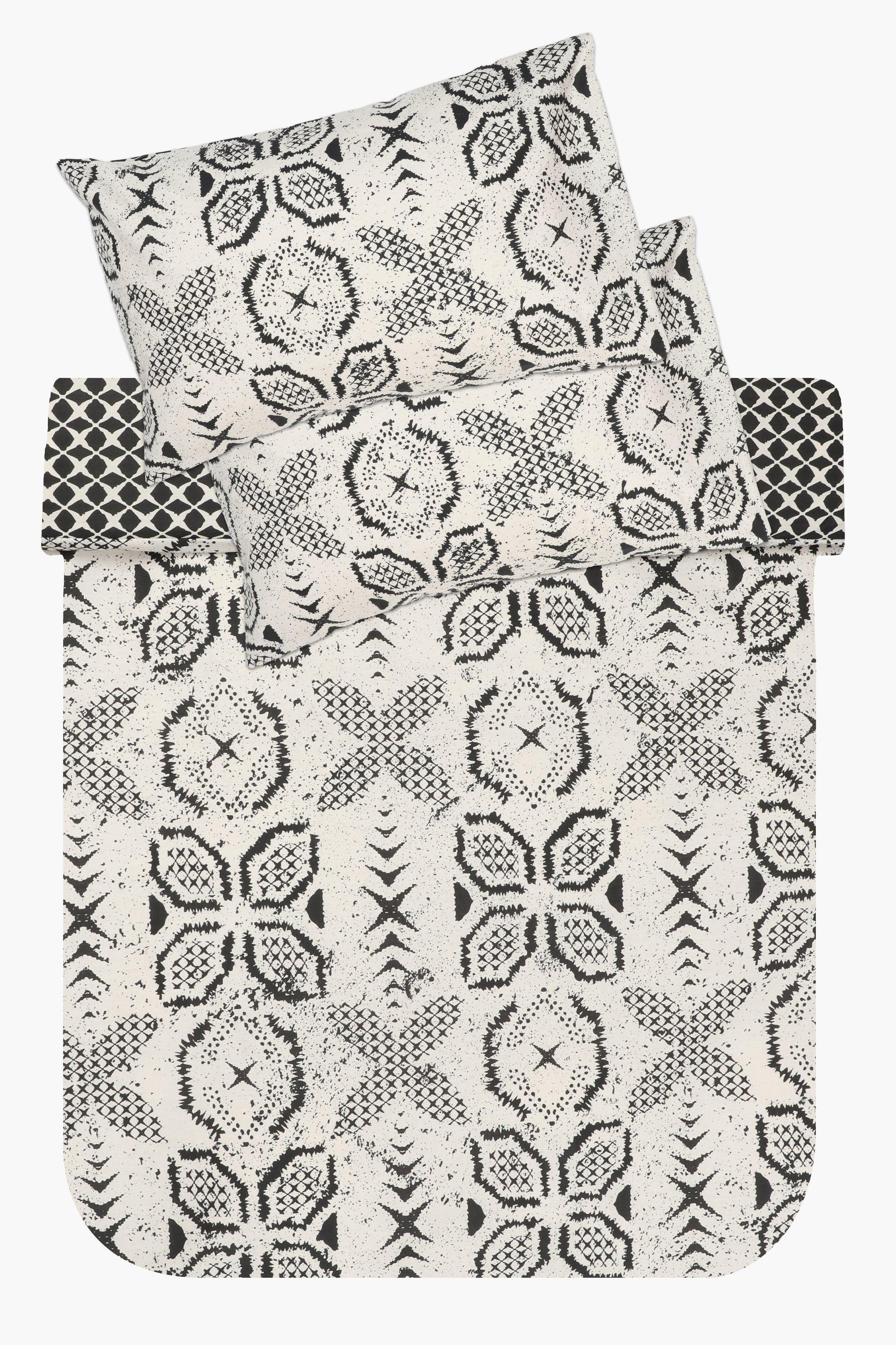 Polycotton Isando Geometric Reversible Duvet Cover Set