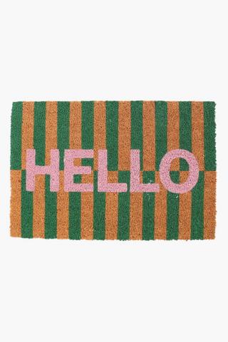 Coir Hello Doormat, 40x60cm