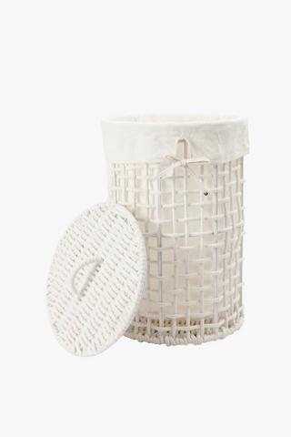 Rope Criss Cross Laundry Basket, 38x55cm