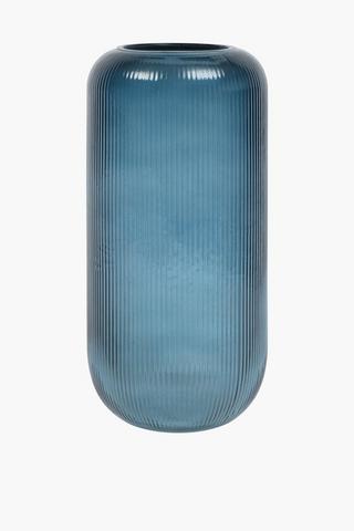 Etched Glass Vase, 18x39.5cm