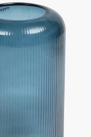 Etched Glass Vase, 18x39.5cm