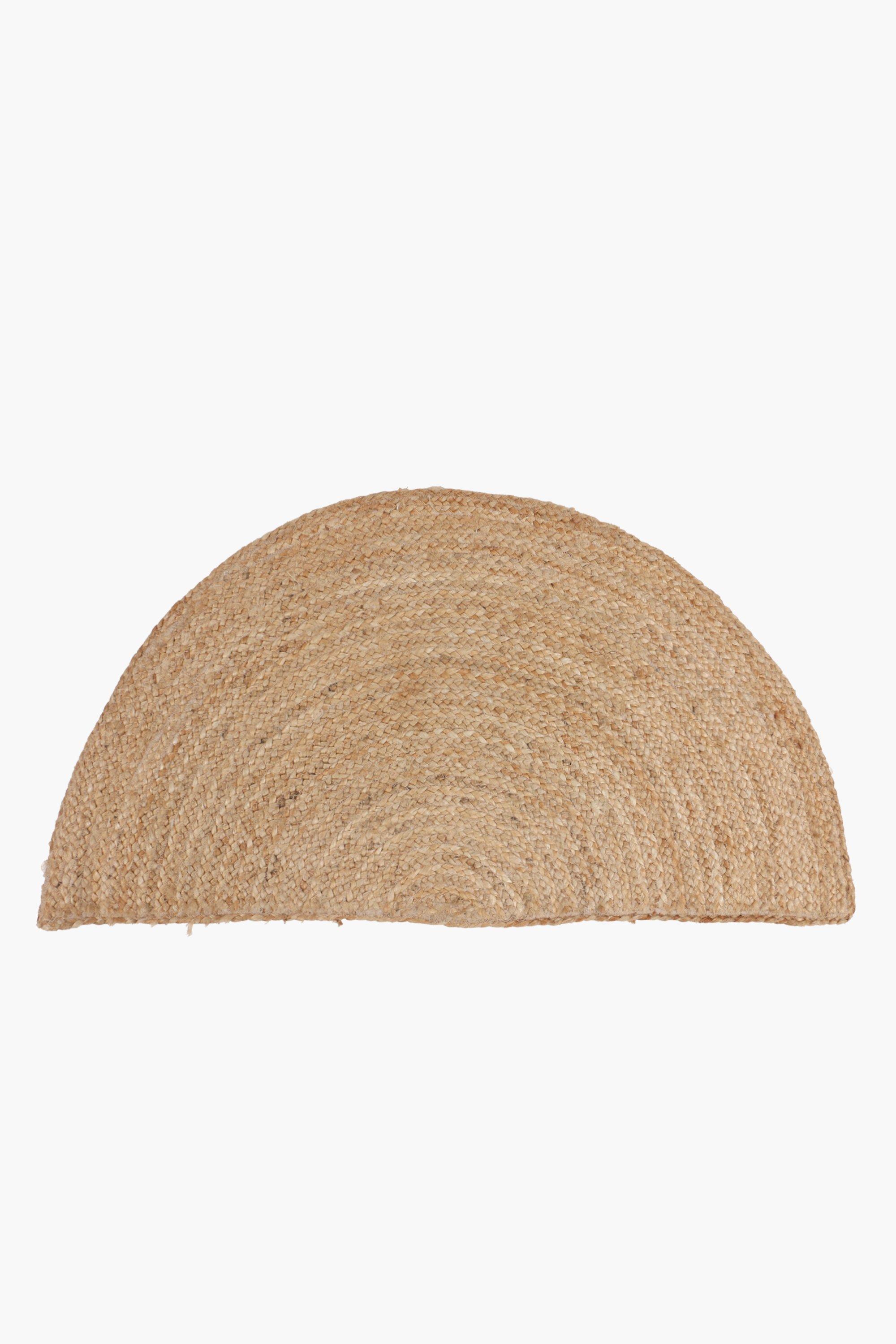Jute Halfmoon Rug, 40x80cm
