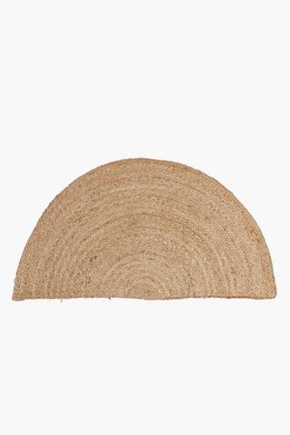 Jute Halfmoon Rug, 40x80cm