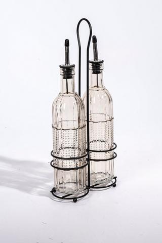 Glass Oil And Vinegar Pourer