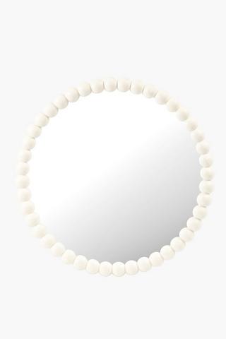 Beaded Round Mirror, 70cm