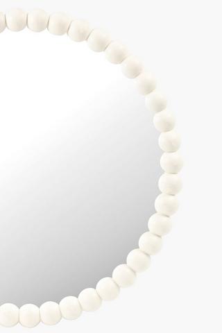 Beaded Round Mirror, 70cm