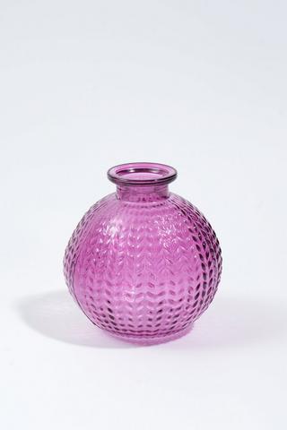 Ribbed Bud Vase, 9x9cm