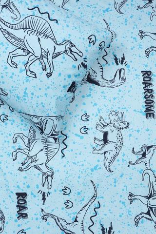 Soft Touch Addo Dino Reversible Fitted Sheet