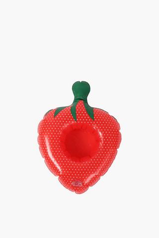 Inflatable Strawberry Pool Drink Holder