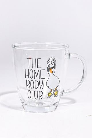 Home Body Club Glass Mug, 320ml