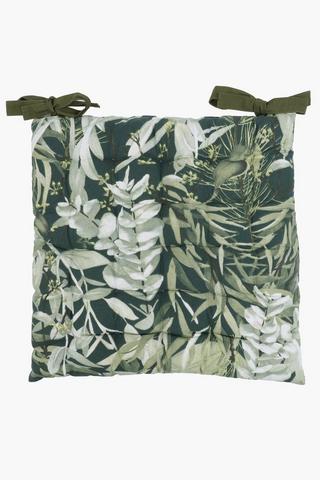 Printed Leaves Chairpad, 50x50cm
