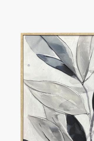 Embellished Leaf Canvas, 50x70cm