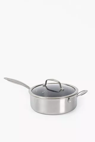 Masterchef Stainless-steel Matrix Saute Pan, 24cm