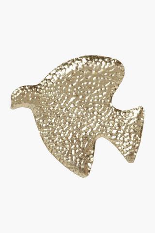 Dimensional Metal Bird Wall Art, 21x23cm