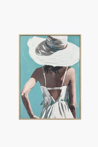 Beach Lady Canvas, 50x70cm