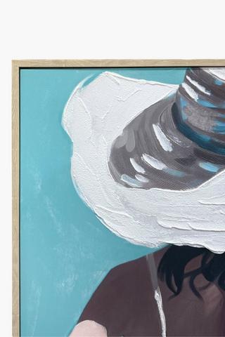 Beach Lady Canvas, 50x70cm