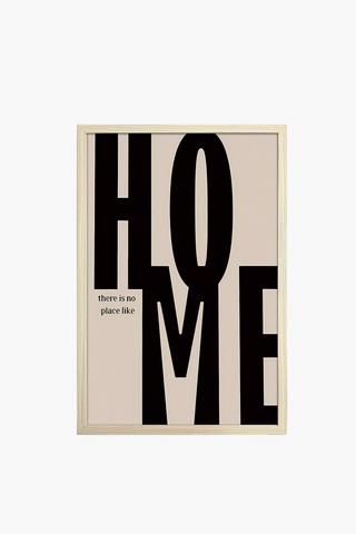 Framed Retro Home Canvas, 60x90cm