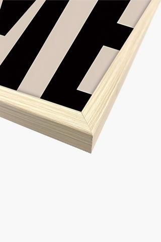 Framed Retro Home Canvas, 60x90cm