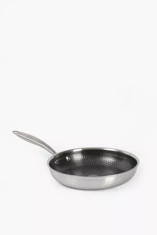 Masterchef Stainless Steel Matrix Frying Pan, 24cm
