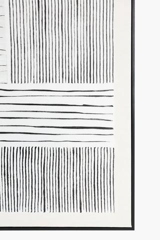 Monchrome, Text Lines, 90x90cm