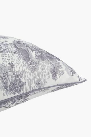 Premium Printed Kirkwood Toile Feather Filled Scatter Cushion, 60x60cm