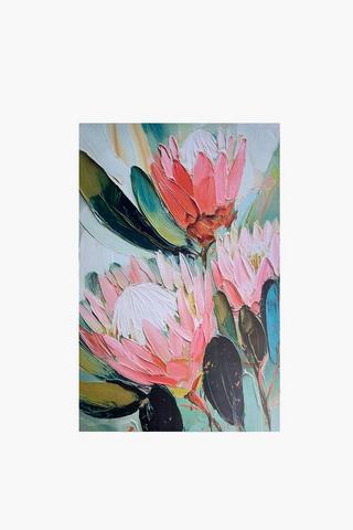 Printed Blooms Canvas, 60x90cm