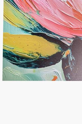 Printed Blooms Canvas, 60x90cm