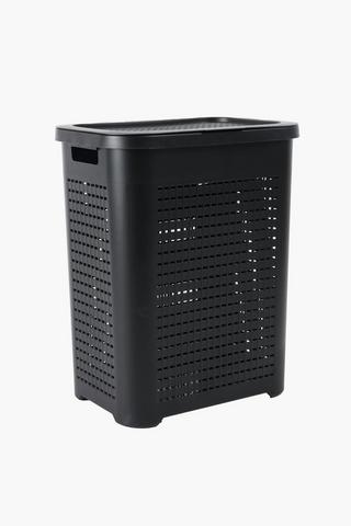 52l Plastic Checkered Laundry Basket