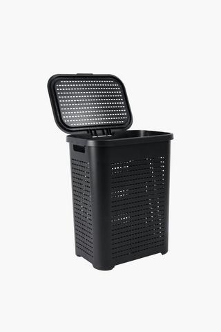 52l Plastic Checkered Laundry Basket