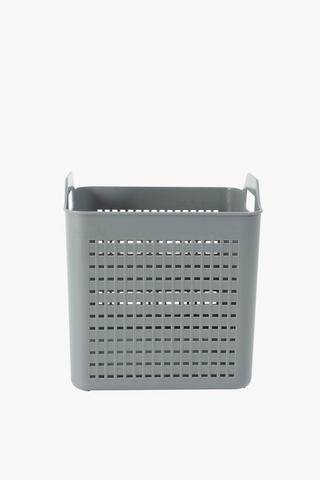 26l Plastic Checkered Tote Basket