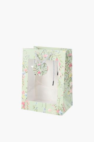 Victoria Floral Window Gift Bag Small